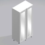 Bedroom Double Wardrobe Mirrored Door -  Selborne