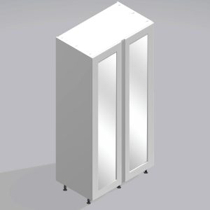 Bedroom Double Wardrobe Mirrored Door -  Selborne