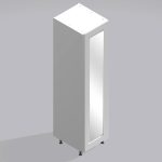 Bedroom Single Wardrobe Mirrored Door -  Selborne