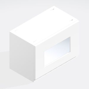 Kitchen  Glazed Bridging Wall Unit 360mm High - Selborne