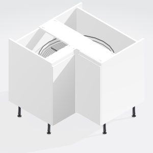 Kitchen  Highline Corner Carousel L-Shape Base Unit - Selborne