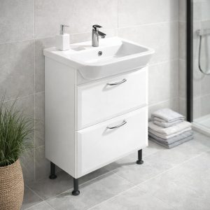 Bathroom 2 Drawer Semi Recessed Basin  Unit - Hambledon