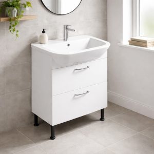 Bathroom  2 Drawer Semi Recessed Basin Unit - Express Vivo