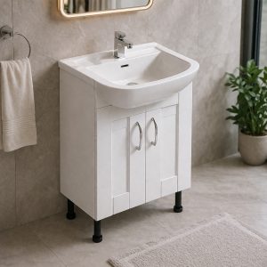 Bathroom  Double Door Semi Recessed Basin Unit - Express Oxford