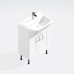 Bathroom  Double Door Semi Recessed Basin Unit - Express Oxford