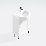 Bathroom  Single Door Semi Recessed Basin Unit - Express Oxford