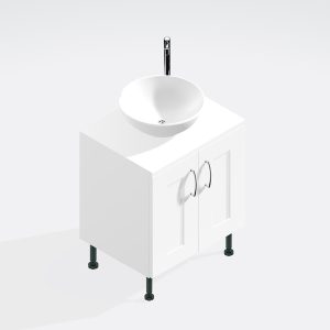 Bathroom Double Door Sit On Basin Unit - Express Oxford