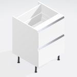 Kitchen   2 Drawer Base Unit - True Rail Handleless