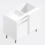 Kitchen   Drawerline (Dummy) Corner Straight Base Unit - True Rail Handleless