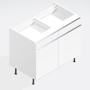 Kitchen   Double Drawerline Base Unit - True Rail Handleless