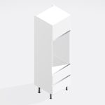 Kitchen   Tall Double Oven Housing 2 Drawer 2300mm - True Rail Handleless