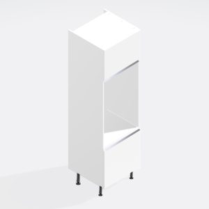 Kitchen   Tall Double Oven Housing 2 Drawer 2120mm - True Rail Handleless