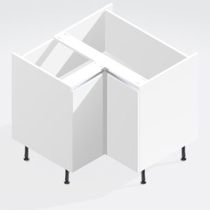 Kitchen Highline Corner L-Shape Base Unit - True Rail Handleless