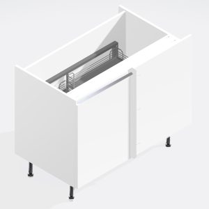 Kitchen   Highline Corner Pull Out Straight Base Unit - True Rail Handleless