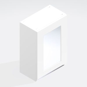 Kitchen   Single Glazed Wall Unit - True Rail Handleless