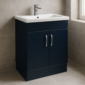 Freestanding  Bathroom 2 Door Mid Edge Basin Unit - Express Vivo