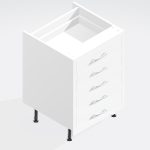 Kitchen  5 Drawer Base Unit - Wickham