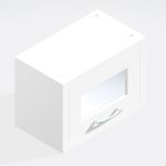 Kitchen  Glazed Bridging Wall Unit 360mm High - Wickham