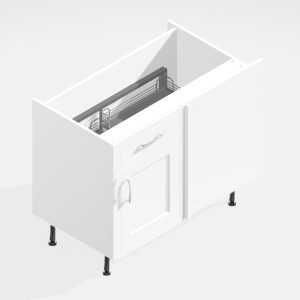 Kitchen  Drawerline (Dummy) Corner Pull Out Straight Base Unit - Wickham