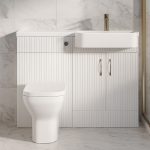 1100mm Curved Basin Combination Set -  Brockenhurst