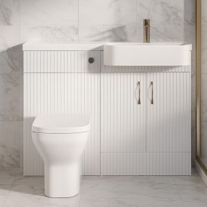1000mm Curved Basin Combination Set - Brockenhurst