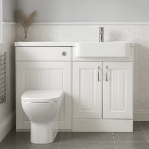 1000mm Curved Basin Combination Set - Chawton