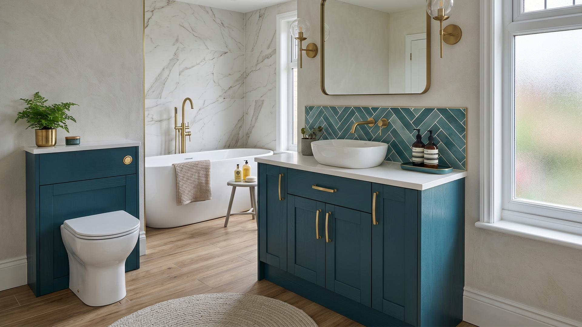 Cambridge bathroom in fjord