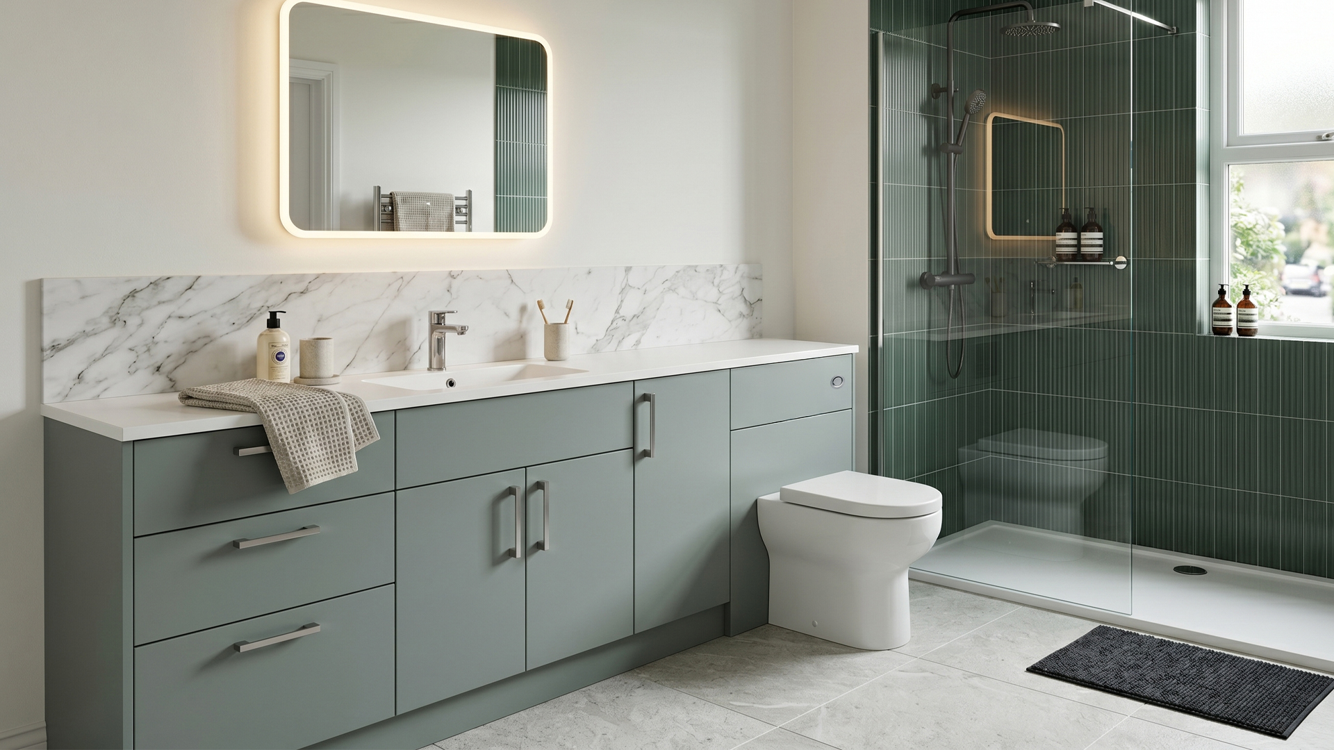 Meon cloakroom furniture in real home