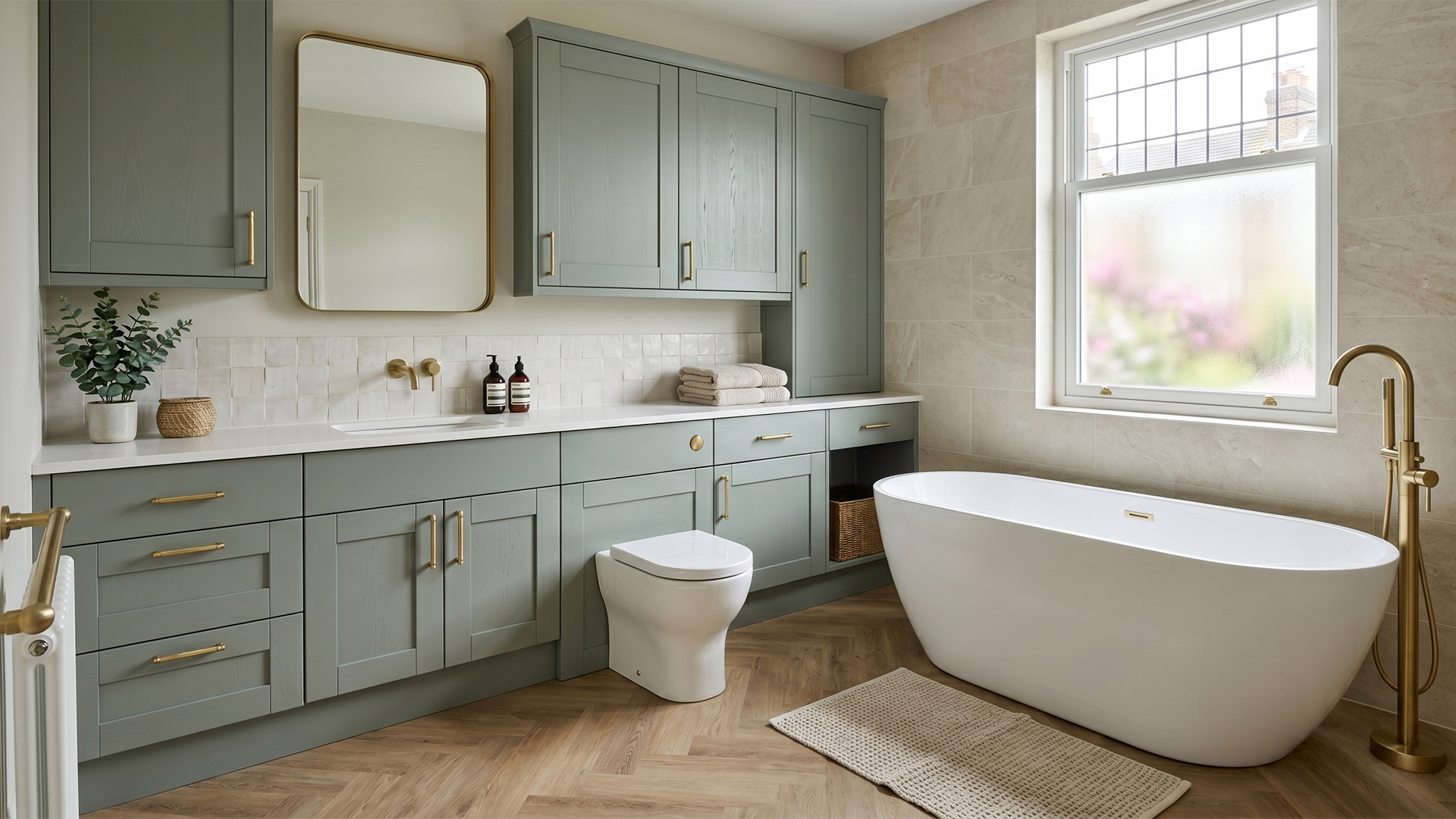 New Milton Shaker solid wood in painted fjord