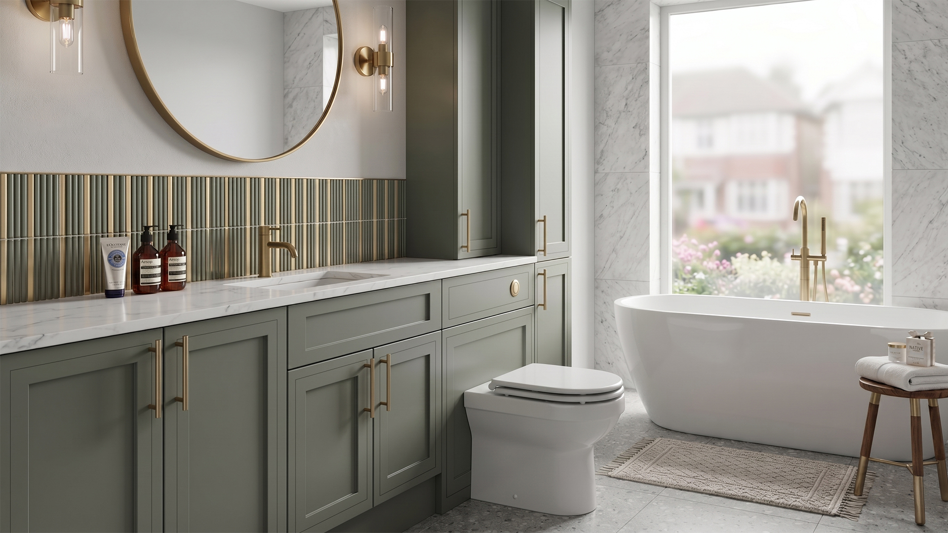 Wickham range in matt reed green