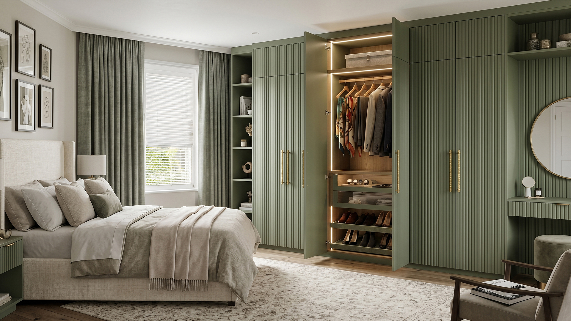 bedroom furniture in real home