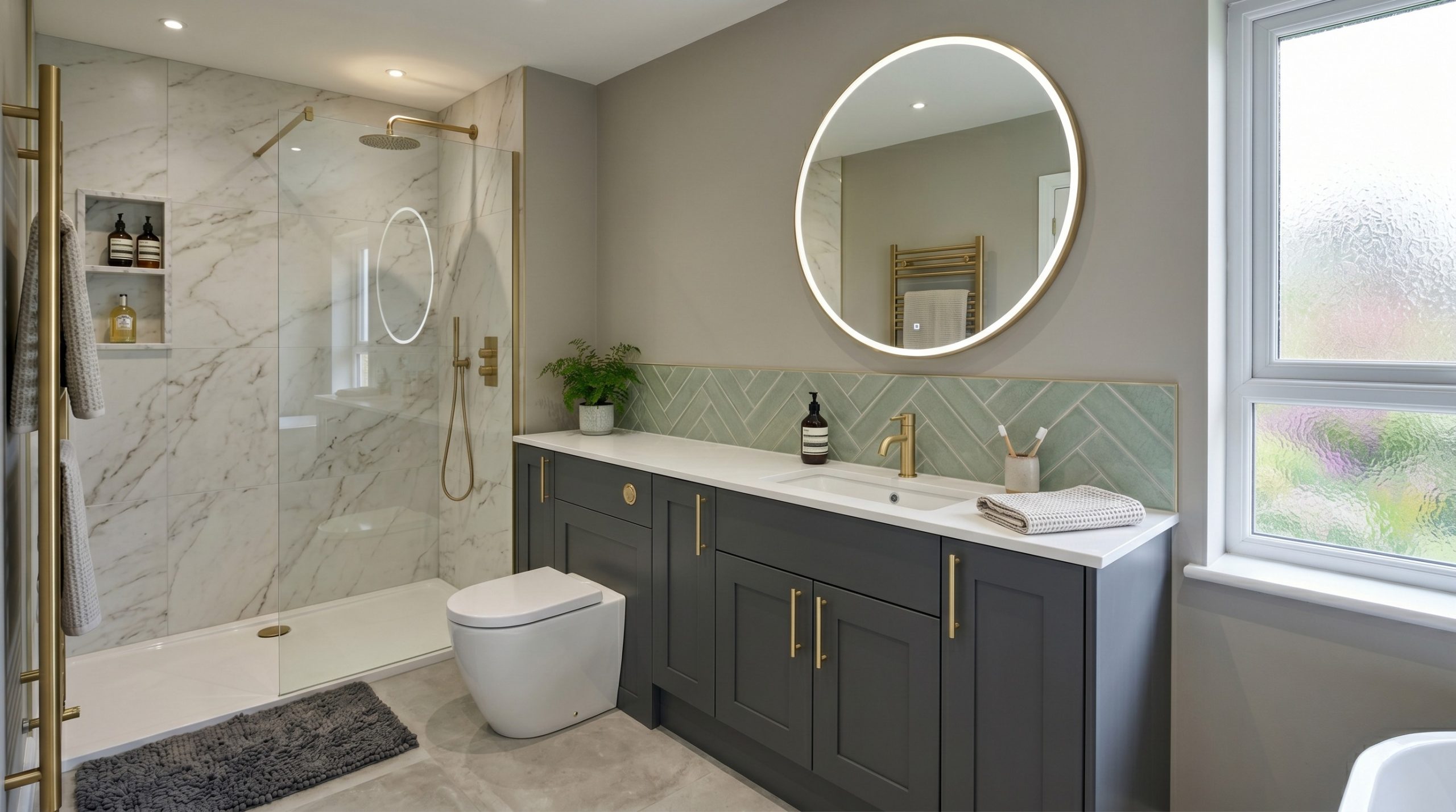 Customer home bathroom